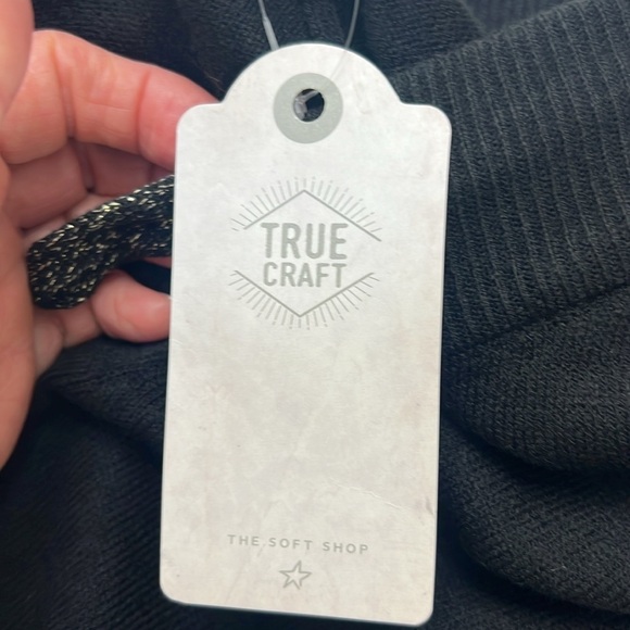 True Craft, Women’s Black 100% Acrylic sweater Joggers, 10”rise, 28”Inseam, Sz M - Picture 8 of 11